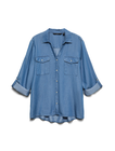 VMBREE 7/8 SLEEVE LOOSE TENCEL SHIRT GA