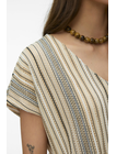 VMDEMI SS V-NECK TOP JRS GA