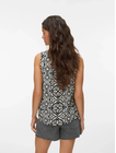 VMMENNY SL V-NECK TOP WVN BOO