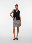 VMMENNY SL V-NECK TOP WVN BOO