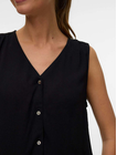 VMMENNY SL V-NECK TOP WVN BOO