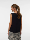 VMMENNY SL V-NECK TOP WVN BOO