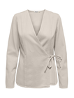 ONLSILLA L/S TIE WRAP BLOUSE CC PNT