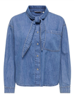 ONLALISIA LS BOW SHIRT DNM AKM