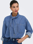 ONLALISIA LS BOW SHIRT DNM AKM