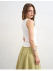 TSBRITT SL RIB SCOOP CURVE HEM VEST JRS