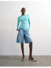 TSJOA DENIM BARREL JORT MB