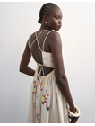 TSMIKA STRAPPY BACK MAXI DRESS WVN