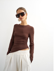 TSRIA PREMIUM RIB RUCHED TOP JRS