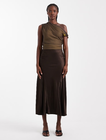 TSMAYA SATIN MIDI SKIRT WVN