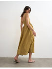 TSMILLIE CONTRAST MAXI SUNDRESS WVN
