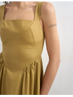 TSMILLIE CONTRAST MAXI SUNDRESS WVN