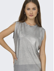 ONLMIE SL O-NECK FOIL TOP KNT