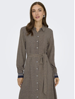 ONLVEDA BORDER L/S LONG DRESS WVN