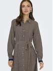 ONLVEDA BORDER L/S LONG DRESS WVN
