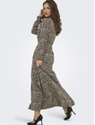 ONLNOVA LIFE VIS L/S RENNA LONG DRESS