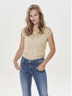 ONLSILVERY S/S V NECK LUREX TOP JRS NOOS