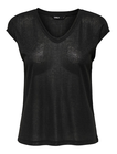 ONLSILVERY S/S V NECK LUREX TOP JRS NOOS