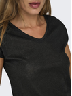 ONLSILVERY S/S V NECK LUREX TOP JRS NOOS