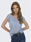 ONLSILVERY S/S V NECK LUREX TOP JRS NOOS