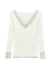 VMSKYE LS V-NECK LACE TOP JRS NOOS