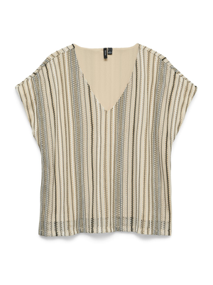 VMDEMI SS V-NECK TOP JRS GA