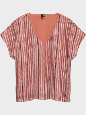 VMDEMI SS V-NECK TOP JRS GA
