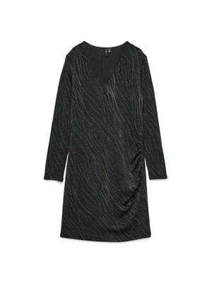 VMCNITA LS V-NECK SHORT DRESS JRS G CUR