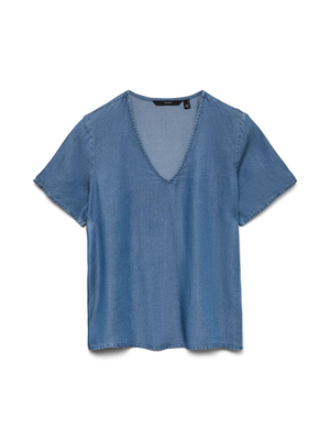 VMBREE SS V-NECK TENCEL TOP