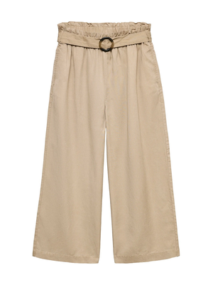 VMBREE HR TENCEL BELT CULOTTE PANTS