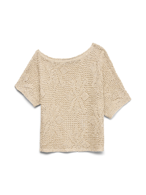VMLEILANI FLOWER 2/4 OFF SHOULDER PULL.