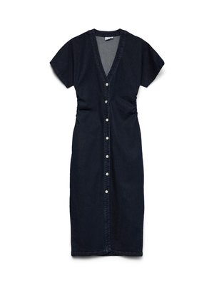 VMSANNI SS V-NECK ANK DNM DRESS YO3103