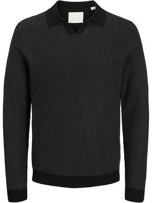 JPRBLAEASTON KNIT SPLIT NECK LS SN