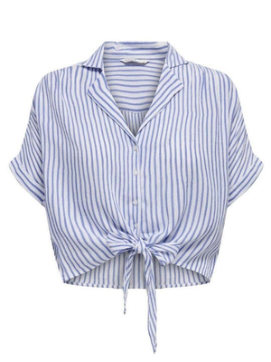 ONLPAULA LIFE S/S TIE SHIRT WVN NOOS