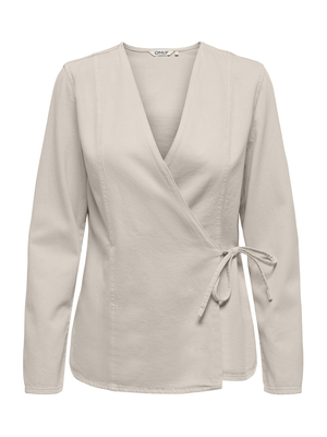 ONLSILLA L/S TIE WRAP BLOUSE CC PNT