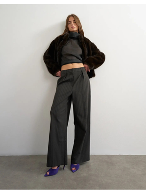 TSTASCHA PLEATED WIDE LEG TROUSERS WVN