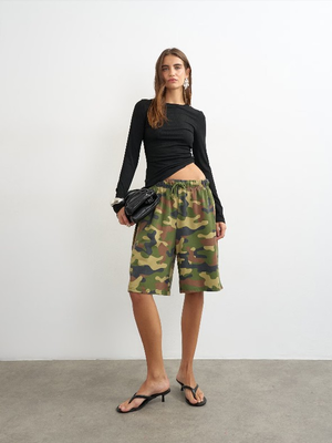 TSRIA PREMIUM RIB RUCHED TOP JRS