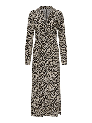ONLNOVA LIFE VIS L/S RENNA LONG DRESS