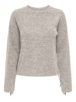 ONLJAKE LIFE L/S FRINGE TOP JRS