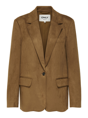 ONLINA LIFE L/S FAUX SUEDE BLAZER TLR