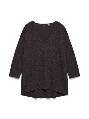 VMKANVA 3/4 V-NECK TOP JRS GA