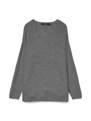 VMCREWLEFILE LS V-NECK BLOUSE NOOS