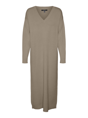 VMGOLD LS V-NECK 7/8 DRESS GA