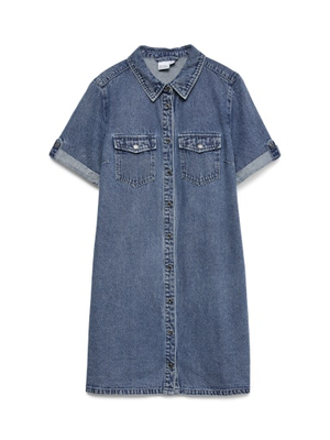 VMJENNIE SS SHORT DENIM DRESS GA NOOS