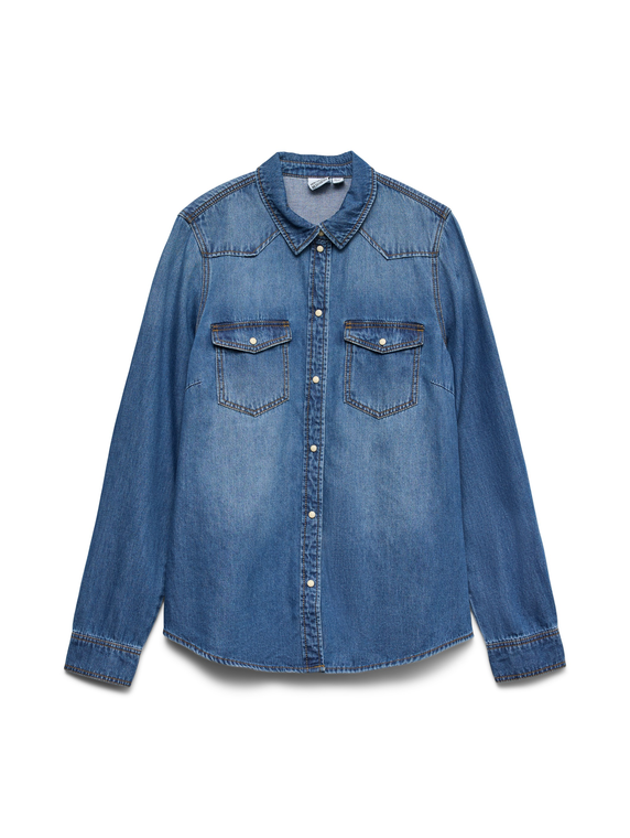 VMMARIA LS DENIM SLIM SHIRT MIX NOOS