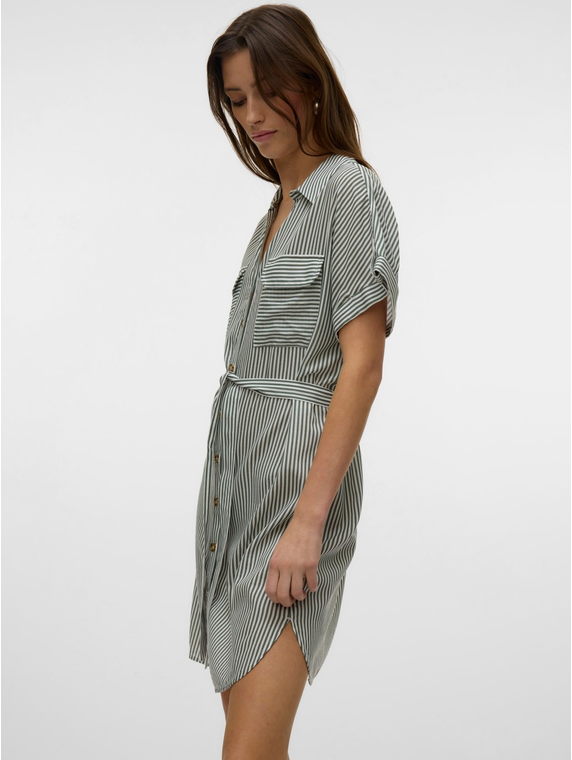 VMBUMPY SS SHORT SHIRT DRESS WVN NOOS