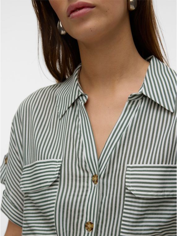 VMBUMPY SS SHORT SHIRT DRESS WVN NOOS