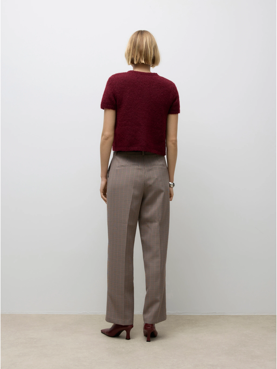 AWSILJA SS O-NECK SHORT KNIT CARDIGAN