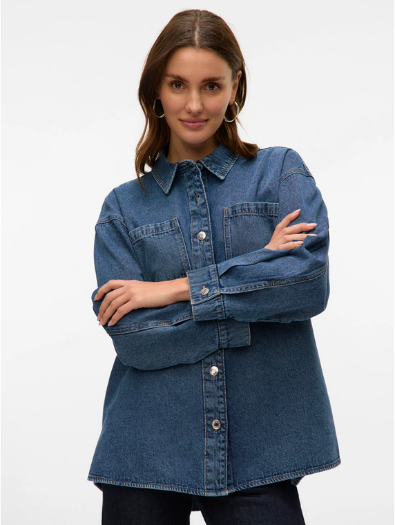 VMJENNIE LS OVERSIZE DENIM SHIRT GA NOOS
