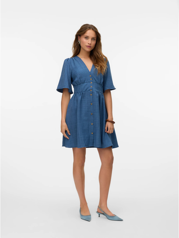 VMMELANEY 2/4 SHORT DRESS WVN NOOS